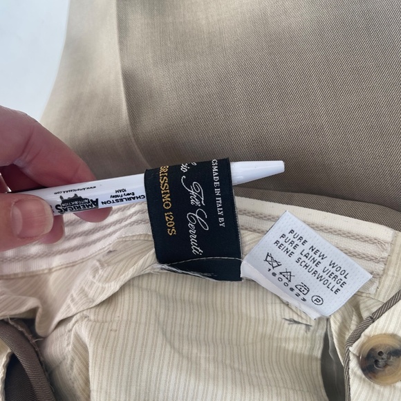 Pal Zileri Gruppo Forall Pure Virgin Wool Woolmark Men's Pants Size 54 - Picture 13 of 13